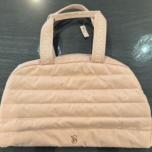 Victoria's Secret Blush Quilted Travel Bag
